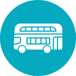 Double decker bus icon