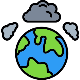 Atmospheric pollution icon