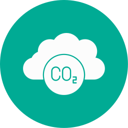 gaz carbonique Icône