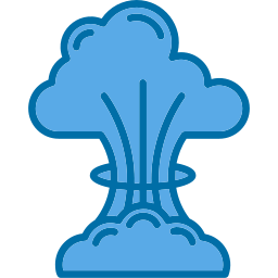 nucleaire explosie icoon