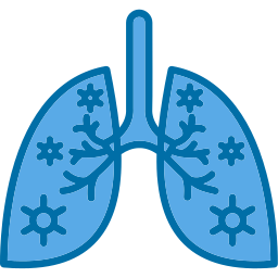 pulmones infectados icono