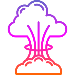 nucleaire explosie icoon