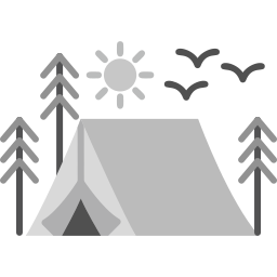 Camping tent icon