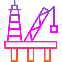 piattaforma petrolifera icona