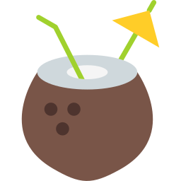 Coconut drink icon