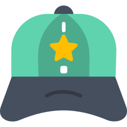 gorra de beisbol icono