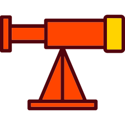 télescope Icône