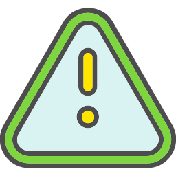 Danger sign icon