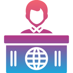 Travel agent icon