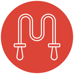 Jumping rope icon