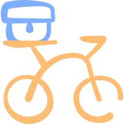 Delivery bike icon