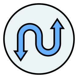 Double arrow icon