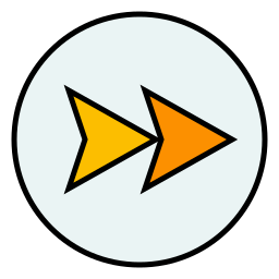 siguiente botón icono