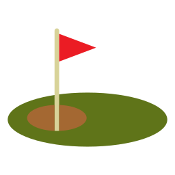 Отверстие для гольфа иконка