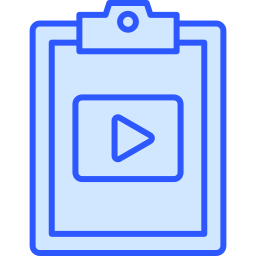 contenido de video icono