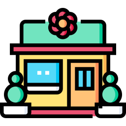 Flower shop icon