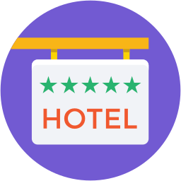 Hotel sign icon