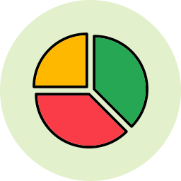 diagramme circulaire Icône