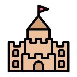 Sand castle icon