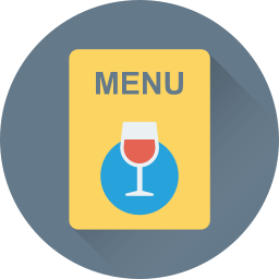 Restaurant menu icon