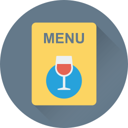 menu du restaurant Icône