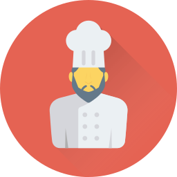 mannelijke chef-kok icoon