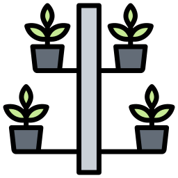 jardín vertical icono