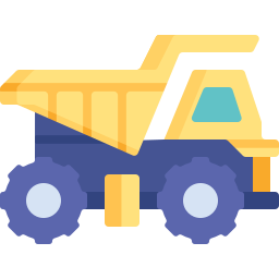 mijnbouw vrachtwagen icoon