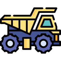 camión minero icono