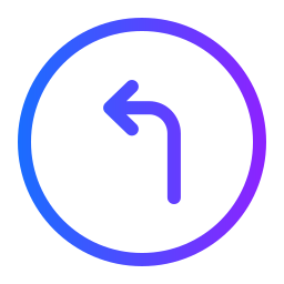 Turn left icon