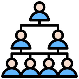 structure d'organisation Icône