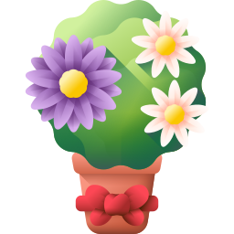 Flower pot icon