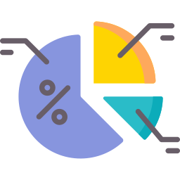 gráfico circular icono