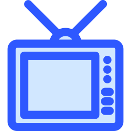vecchio televisore icona