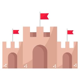 Sand castle icon