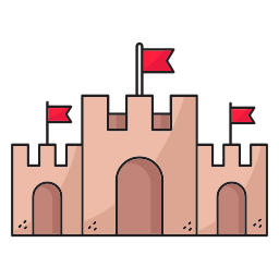 Sand castle icon