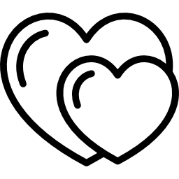 twee harten icoon