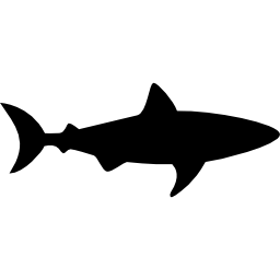 squalo rivolto a destra icona