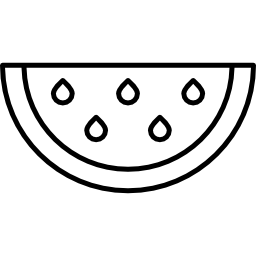 corte watermellon icono