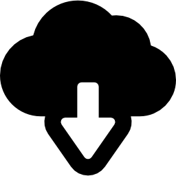 descarga desde virtual cloud icono