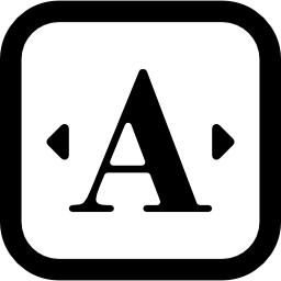 botão alterar tipográfico Ícone