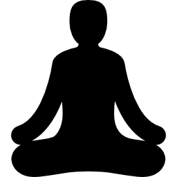 posición de yoga hinduista icono