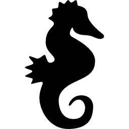 konik morski skierowany w prawo ikona
