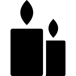twee kaarsen icoon