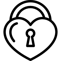 심장 모양의 자물쇠 icon