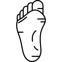 pie humano icono