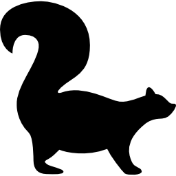 wiewiórka skierowana w prawo ikona