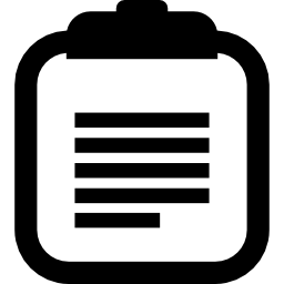 Notepad with Text Lines icon