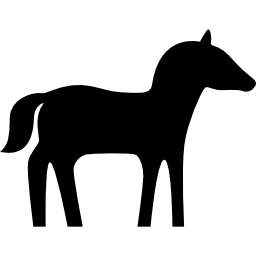 Лошадь смотрит вправо иконка