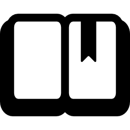 notizbuch mit lesezeichen öffnen icon